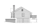 Traditional House Plan Right Elevation - Lakeview Cape Cod Ranch Home 007D-0037 - Shop House Plans and More