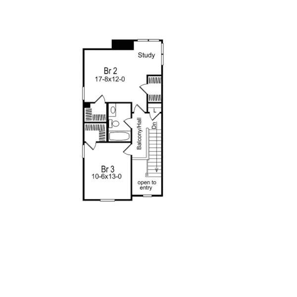 Traditional House Plan Second Floor - Woodfield  Country Home 007D-0038 - Shop House Plans and More