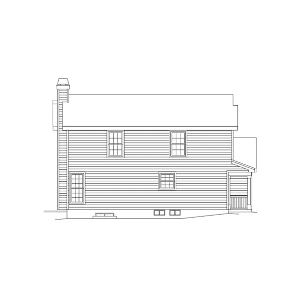 Traditional House Plan Left Elevation - Woodfield  Country Home 007D-0038 - Shop House Plans and More