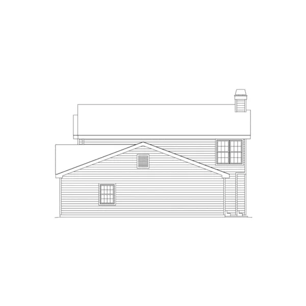 Traditional House Plan Right Elevation - Woodfield  Country Home 007D-0038 - Shop House Plans and More