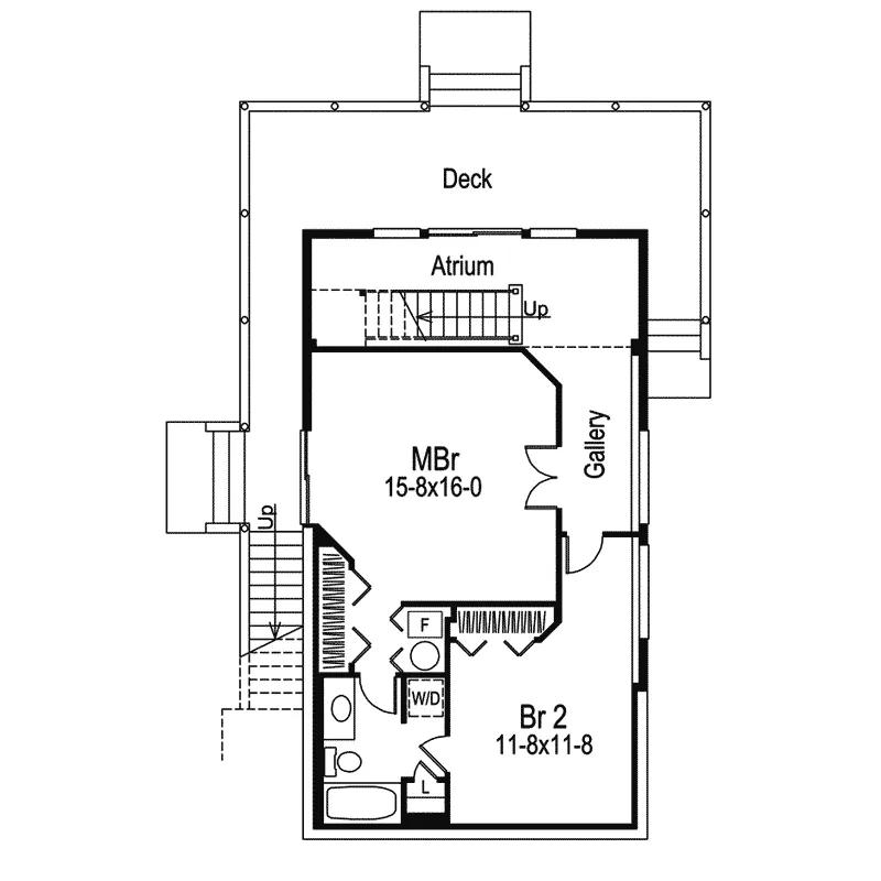 Traditional House Plan Lower Level Floor - Chesapeake Lake Home 007D-0039 - Search House Plans and More