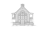 Vacation House Plan Rear Elevation - Chesapeake Lake Home 007D-0039 - Search House Plans and More