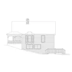 Vacation House Plan Right Elevation - Chesapeake Lake Home 007D-0039 - Search House Plans and More