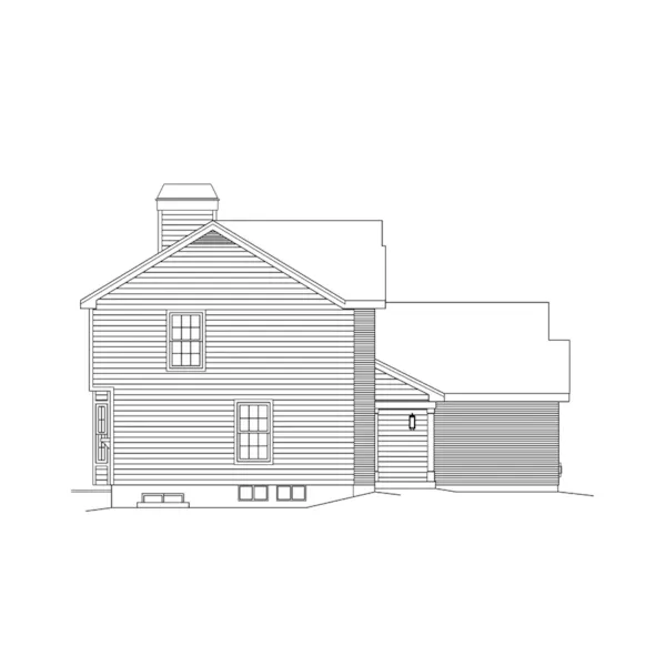 Traditional House Plan Left Elevation - Wedgewood Small Home 007D-0041 - Shop House Plans and More