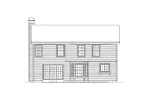 Traditional House Plan Rear Elevation - Wedgewood Small Home 007D-0041 - Shop House Plans and More