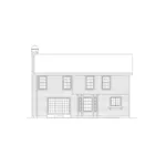 Traditional House Plan Rear Elevation - Wedgewood Small Home 007D-0041 - Shop House Plans and More