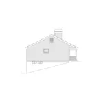 Ranch House Plan Left Elevation - Woodsmill Vacation Cabin Home 007D-0042 - Shop House Plans and More