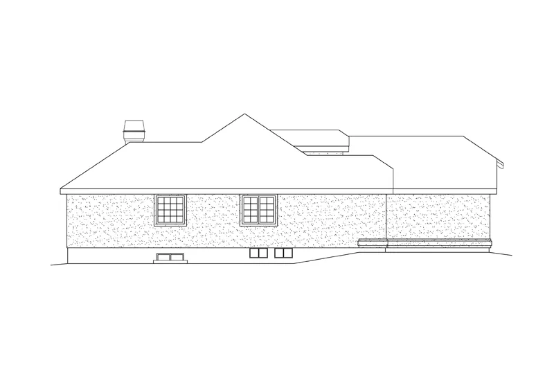 Sunbelt House Plan Left Elevation - Maitland Narrow Lot Home 007D-0044 - Shop House Plans and More