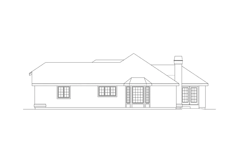 Sunbelt House Plan Right Elevation - Maitland Narrow Lot Home 007D-0044 - Shop House Plans and More