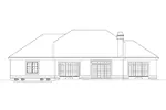 Ranch House Plan Rear Elevation - La Valencia Florida Style Home 007D-0046 - Shop House Plans and More