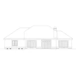 Southwestern House Plan Rear Elevation - La Valencia Florida Style Home 007D-0046 - Shop House Plans and More