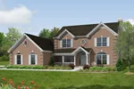 Country House Plan Front Image - Joshbury Early American Home 007D-0047 - Search House Plans and More