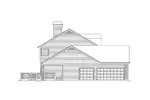 Early American House Plan Left Elevation - Joshbury Early American Home 007D-0047 - Search House Plans and More