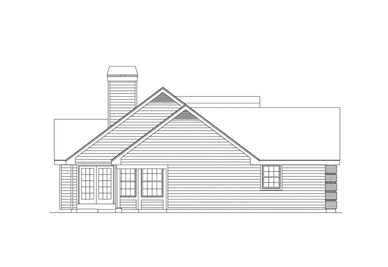 Traditional House Plan Left Elevation - Kinsley Country Home 007D-0049 - Search House Plans and More