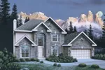 Traditional House Plan Front Image - Bradington Traditional Home 007D-0051 - Search House Plans and More