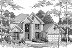 Traditional House Plan Front Image of House - Bradington Traditional Home 007D-0051 - Search House Plans and More