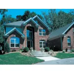 Attractive Front Entrance On Multi-Gabled Traditional Home