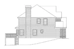 Traditional House Plan Left Elevation - Bradington Traditional Home 007D-0051 - Search House Plans and More