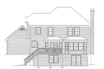 Traditional House Plan Rear Elevation - Bradington Traditional Home 007D-0051 - Search House Plans and More