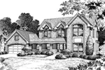 Traditional House Plan Front Image of House - Fairview Park Colonial Home 007D-0052 - Search House Plans and More