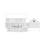 Country House Plan Rear Elevation - Fairview Park Colonial Home 007D-0052 - Search House Plans and More