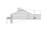 Ranch House Plan Left Elevation - Oakmont Atrium Ranch Home 007D-0053 - Shop House Plans and More