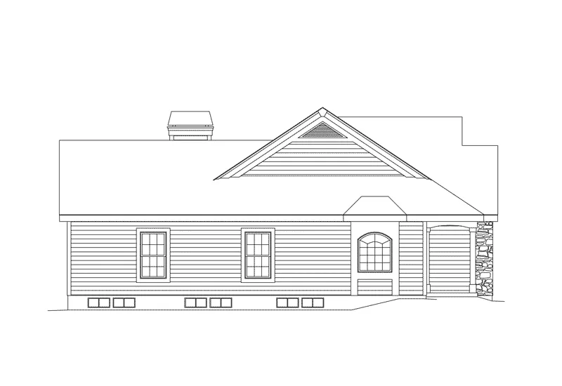 Victorian House Plan Left Elevation - Summerset Country Home 007D-0055 - Shop House Plans and More