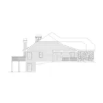 Mountain House Plan Left Elevation - Simon Ranch Home 007D-0056 - Shop House Plans and More