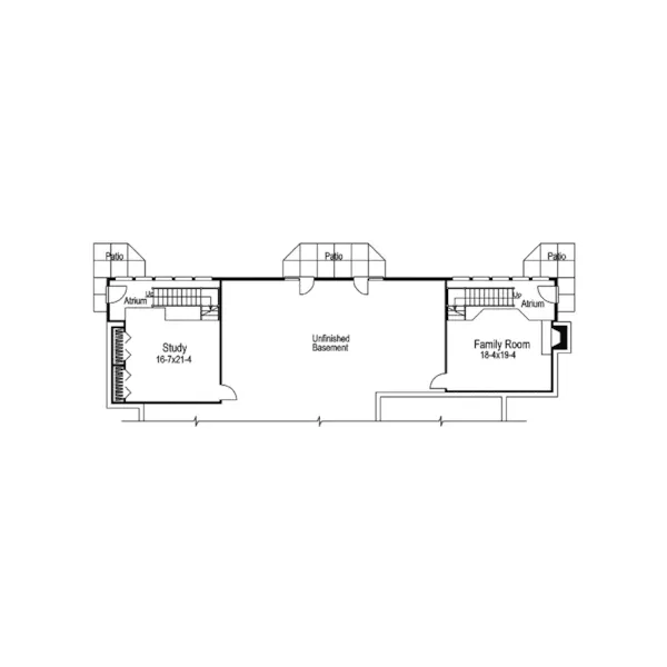 Mountain House Plan Lower Level Floor - Simon Ranch Home 007D-0056 - Shop House Plans and More