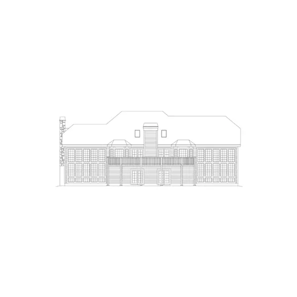 Mountain House Plan Rear Elevation - Simon Ranch Home 007D-0056 - Shop House Plans and More