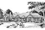 Southern House Plan Front Image of House - Glenview Ranch Home 007D-0057 - Search House Plans and More