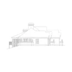 Ranch House Plan Left Elevation - Oasis Luxury Sunbelt Home 007D-0058 - Shop House Plans and More