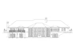 Southwestern House Plan Rear Elevation - Oasis Luxury Sunbelt Home 007D-0058 - Shop House Plans and More