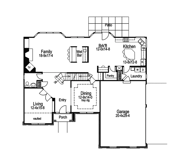 Traditional House Plan First Floor - Chadington Luxury Home 007D-0059 - Search House Plans and More