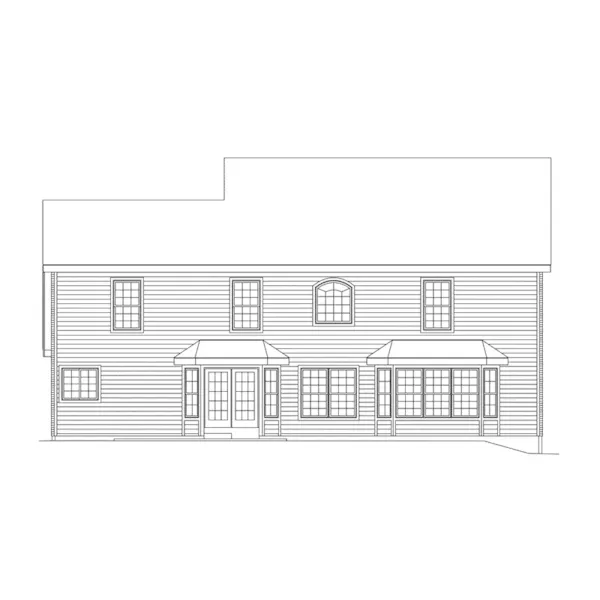 Traditional House Plan Rear Elevation - Chadington Luxury Home 007D-0059 - Search House Plans and More