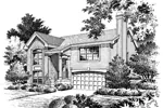 Ranch House Plan Front Image of House - Hillbriar Traditional Home 007D-0061 - Search House Plans and More