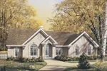 Neoclassical House Plan Front Image - Carlston Ranch Home 007D-0062 - Search House Plans and More