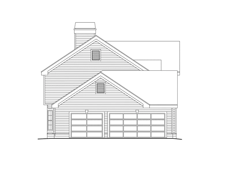 Traditional House Plan Left Elevation - Summervale Country Home 007D-0064 - Shop House Plans and More
