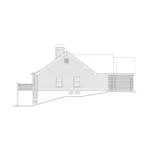 Country House Plan Left Elevation - Roxbury Ranch Home 007D-0065 - Shop House Plans and More