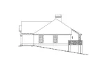 Sunbelt House Plan Left Elevation - Santa Jenita Sunbelt Home 007D-0066 - Shop House Plans and More