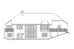 Ranch House Plan Rear Elevation - Santa Jenita Sunbelt Home 007D-0066 - Shop House Plans and More