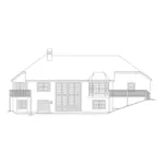 Ranch House Plan Rear Elevation - Santa Jenita Sunbelt Home 007D-0066 - Shop House Plans and More