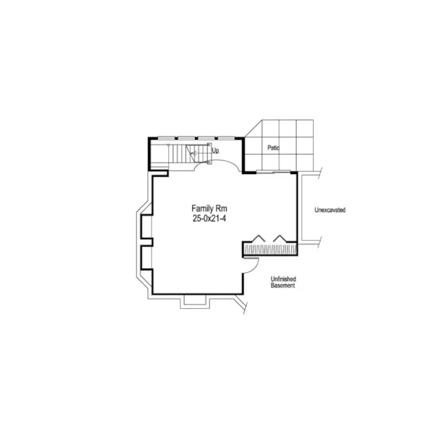 Cabin & Cottage House Plan Lower Level Floor - Summerview Atrium Cottage Home 007D-0068 - Shop House Plans and More