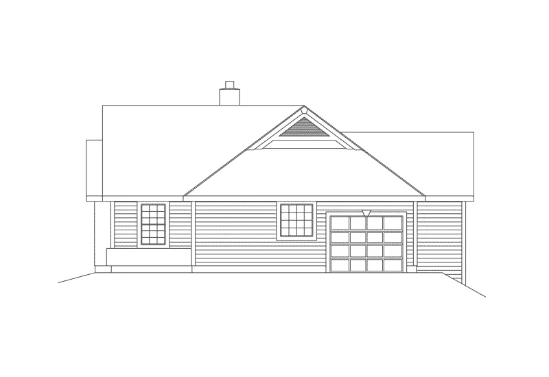 Vacation House Plan Right Elevation - Summerview Atrium Cottage Home 007D-0068 - Shop House Plans and More
