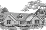 Bungalow House Plan Front Image of House - Westville Craftsman Ranch Home 007D-0069 - Shop House Plans and More