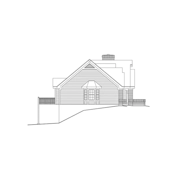 Neoclassical House Plan Left Elevation - Westville Craftsman Ranch Home 007D-0069 - Shop House Plans and More