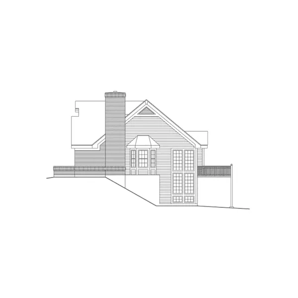 Neoclassical House Plan Right Elevation - Westville Craftsman Ranch Home 007D-0069 - Shop House Plans and More