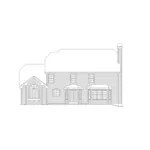 Greek Revival House Plan Rear Elevation - Worchester Greek Revival Home 007D-0071 - Shop House Plans and More