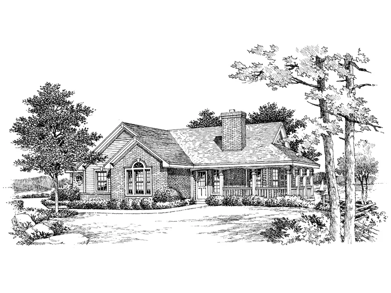 Traditional House Plan Front Image of House - Deer Ridge Traditional Home 007D-0075 - Search House Plans and More