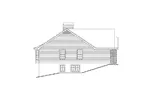 Cape Cod & New England House Plan Left Elevation - Ashbriar Atrium Ranch House Plans | House Plans with Atrium in Center